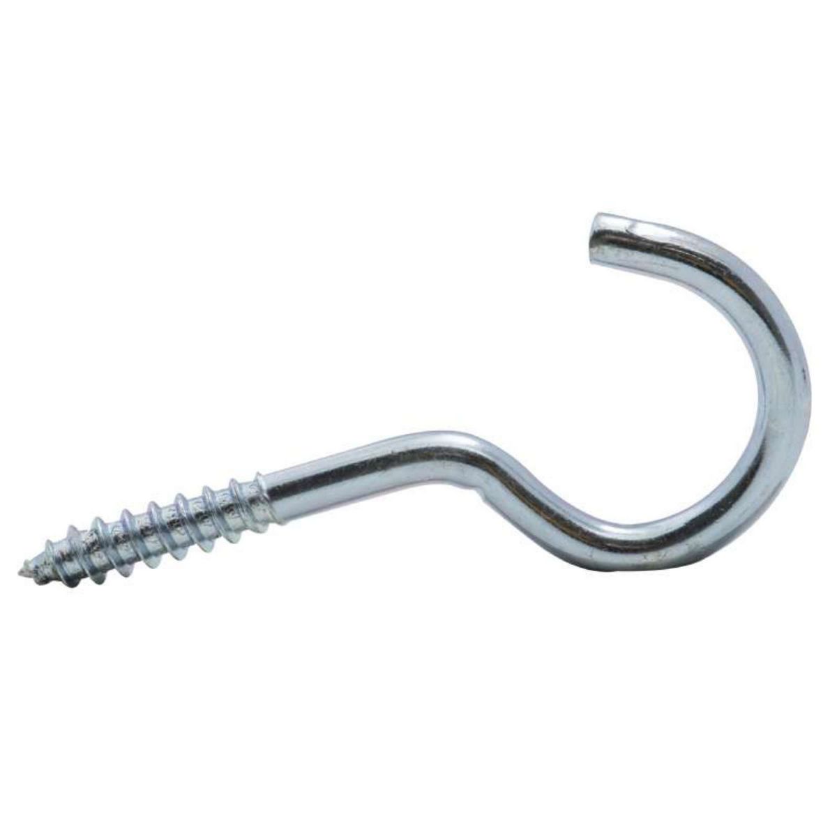  Crochet à visser zingué filet bois Vissal 5x40mm  lot de 3 crochets