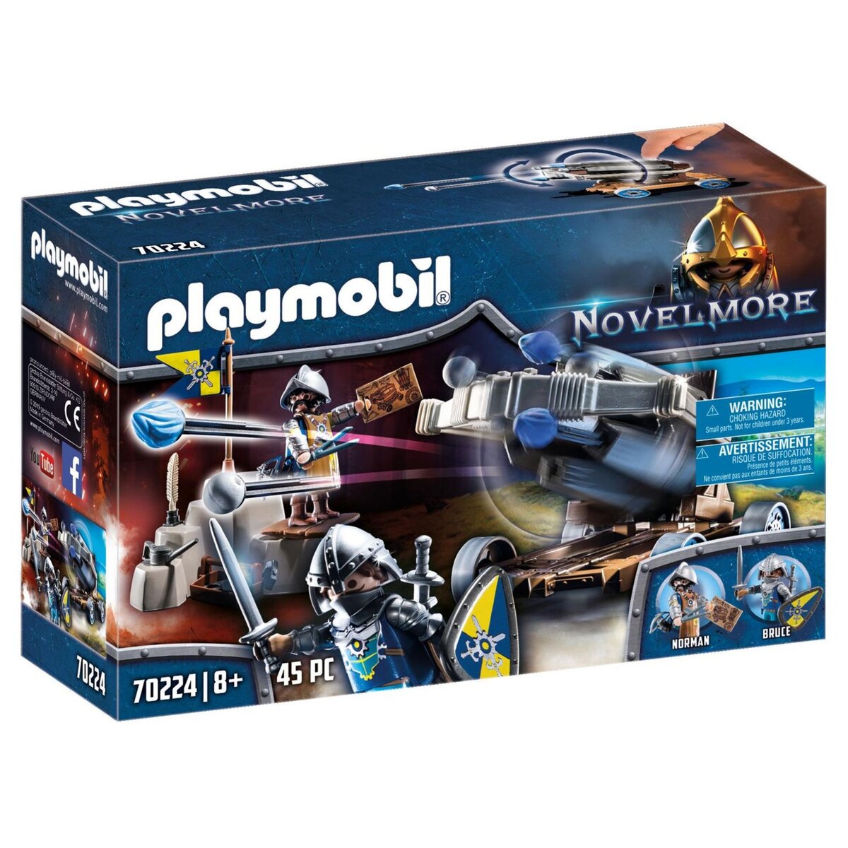 PLAYMOBIL 70224 - Novelmore - Chevaliers Novelmore et baliste