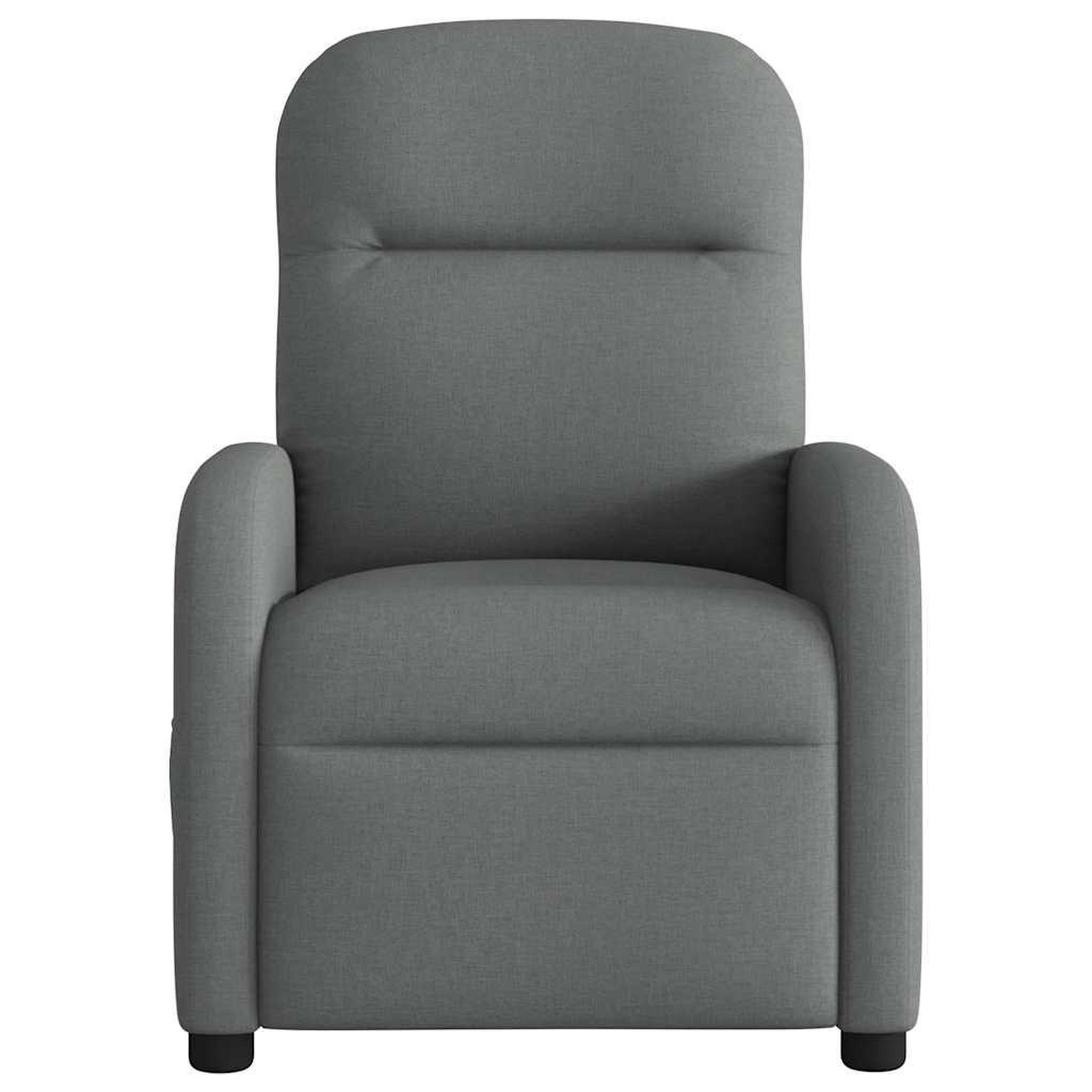 Voir la diapositive 3 : VIDAXL Fauteuil de massage inclinable Gris fonce Tissu