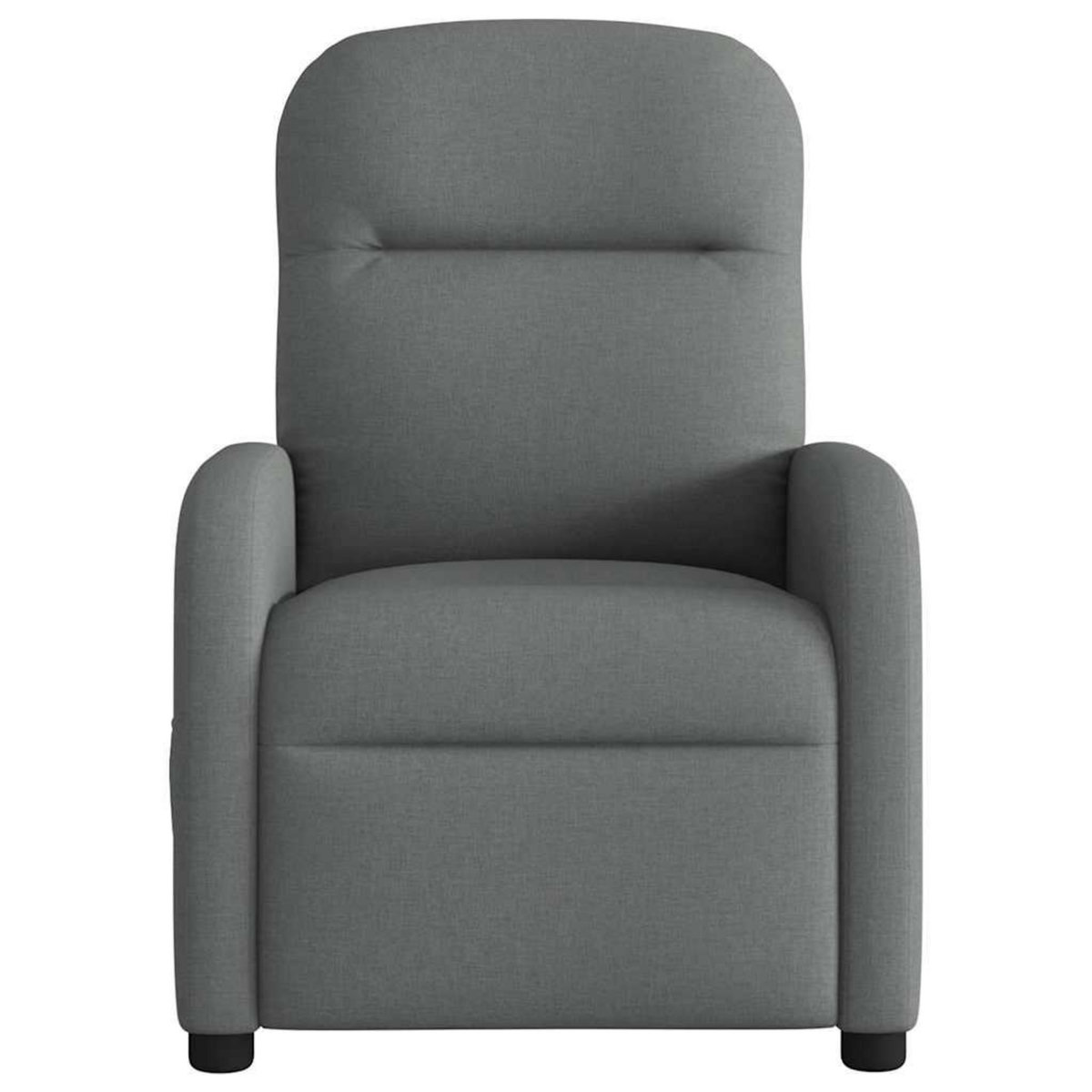 VIDAXL Fauteuil de massage inclinable Gris fonce Tissu
