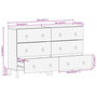 Voir la diapositive 6 : VIDAXL Armoires laterales 2 pcs 60x33x75 cm bois massif de manguier