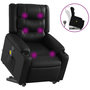 Voir la diapositive 2 : VIDAXL Fauteuil inclinable de massage Noir Similicuir