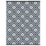 ID MARKET Tapis extérieur BAHAMAS noir 270 x 370 CM