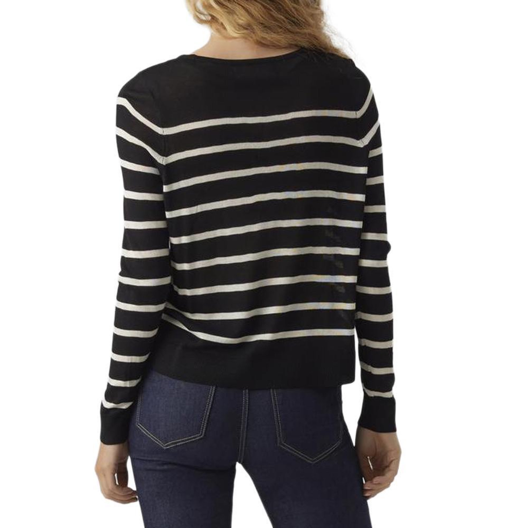 Voir la diapositive 2 : Vero Moda Pull Rayures Noir Femme Vero Moda Nova