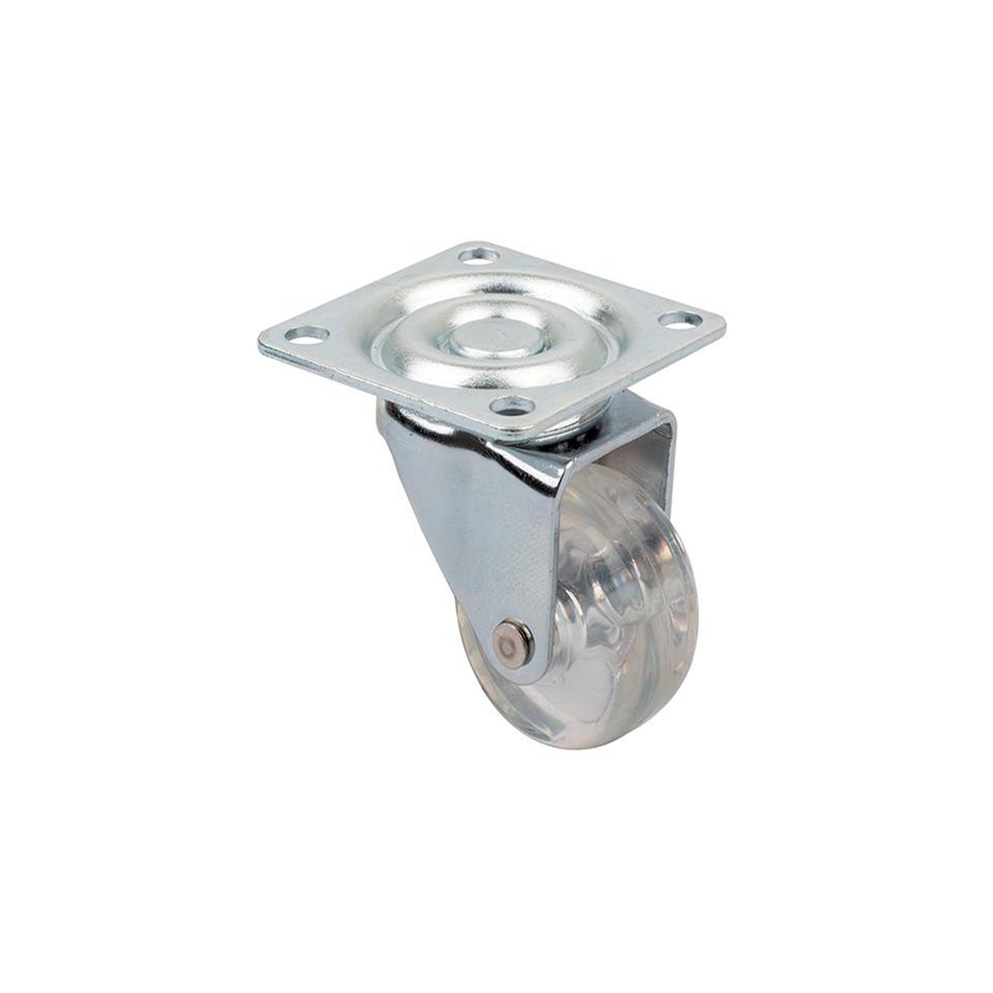 CENTRALE BRICO Roulette de meuble top-e o35mm transparent foncé sans frein
