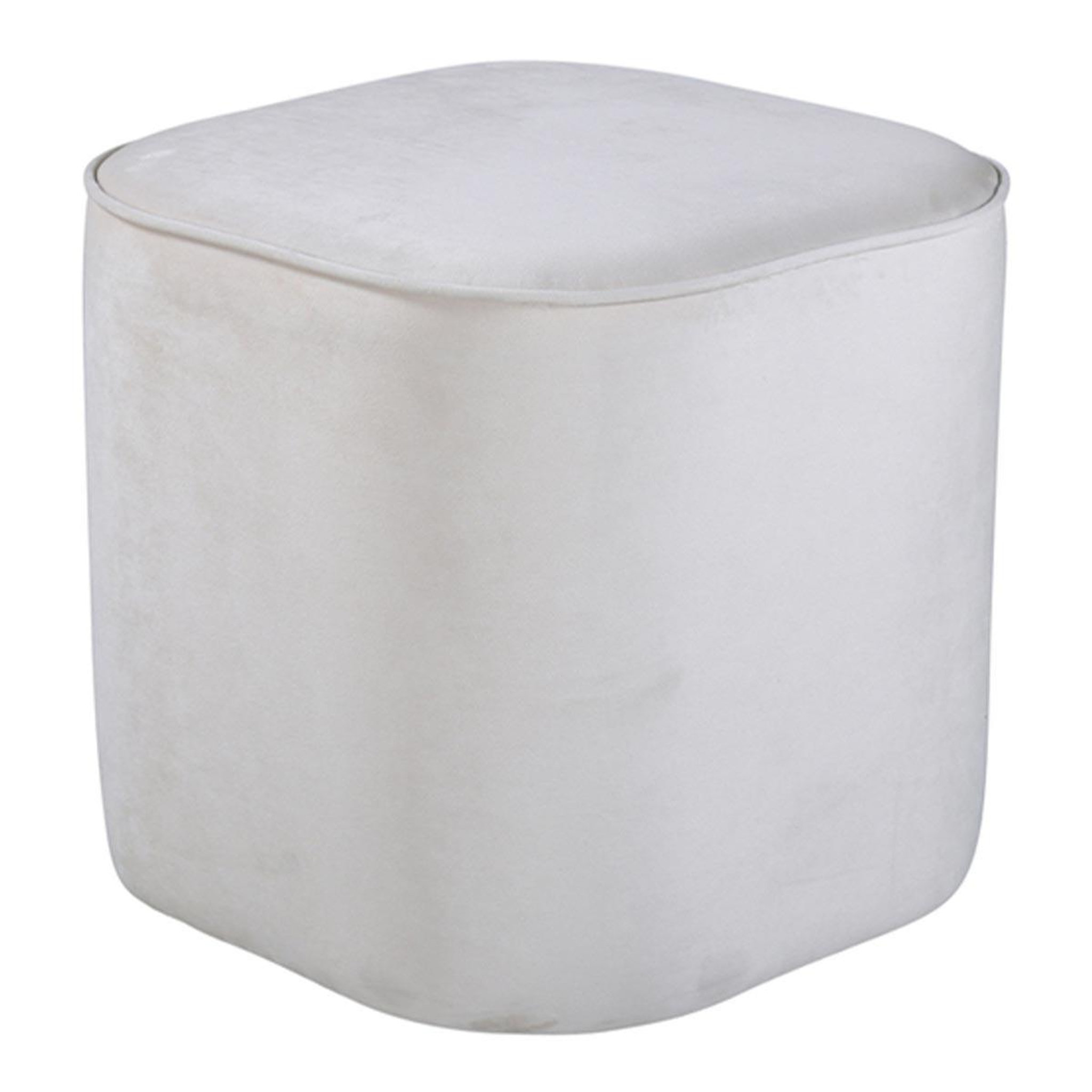 Paris Prix Pouf en velours  piff  44cm beige