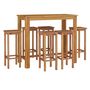 Voir la diapositive 3 : VIDAXL Ensemble de bar de jardin 7 pcs bois d'acacia solide