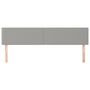 Voir la diapositive 3 : VIDAXL Tetes de lit 2 pcs Gris clair 100x5x78/88 cm Tissu