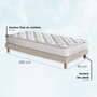 Voir la diapositive 4 : IDLITERIE Ensemble matelas ressorts ASTRE + sommier pour un confort durable