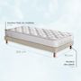Voir la diapositive 4 : IDLITERIE Ensemble matelas ressorts ASTRE + sommier pour un confort durable
