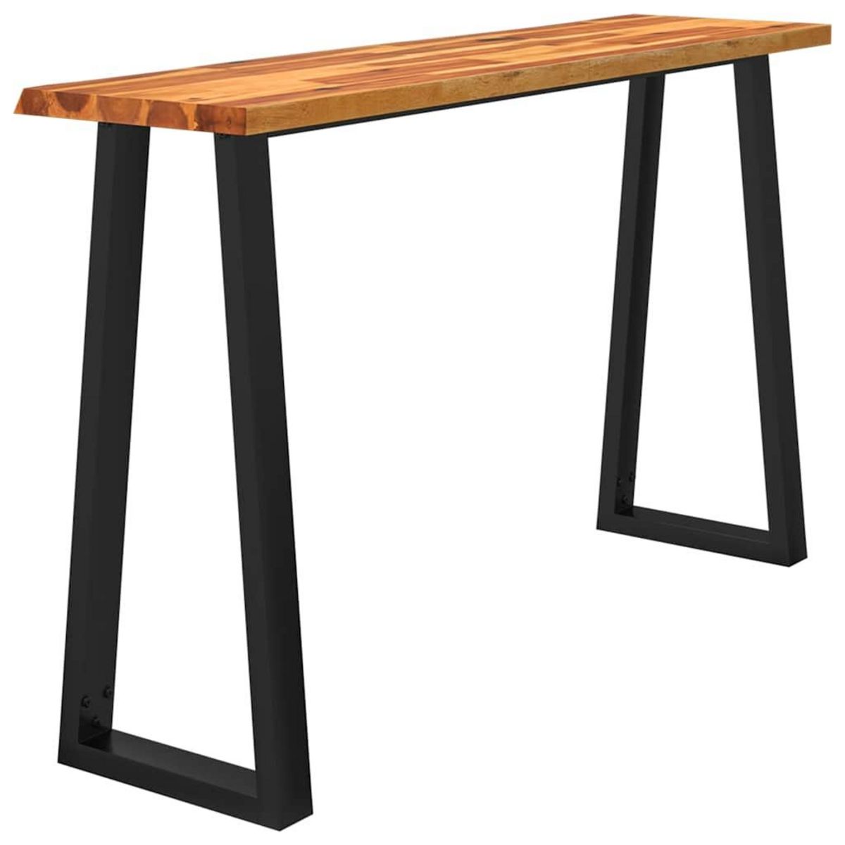 VIDAXL Table console a live edge 140x40x80 cm bois d'acacia solide
