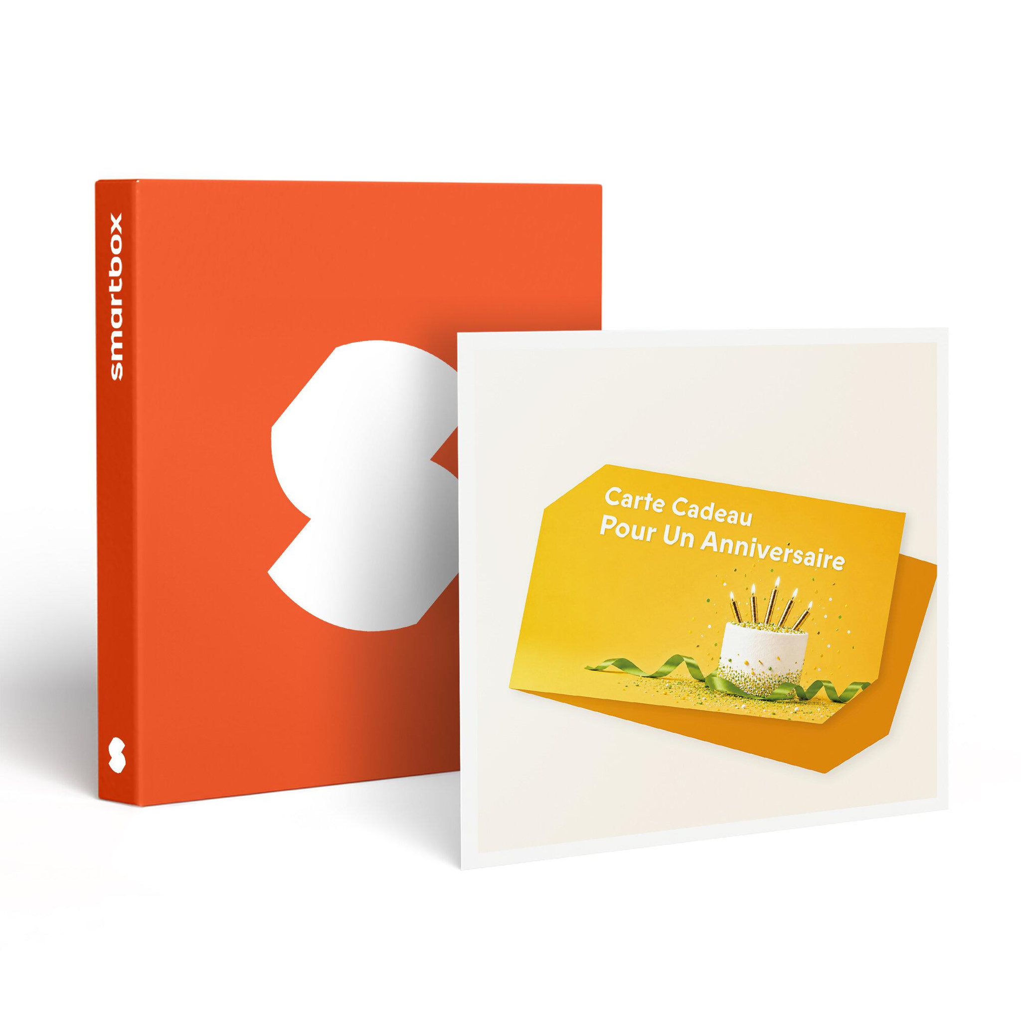 Smartbox Carte cadeau joyeux anniversaire - 10 € - coffret cadeau multi-thèmes
