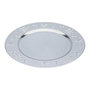 Voir la diapositive 2 : ATMOSPHERA Assiette de Présentation  Flocon  33cm Argent