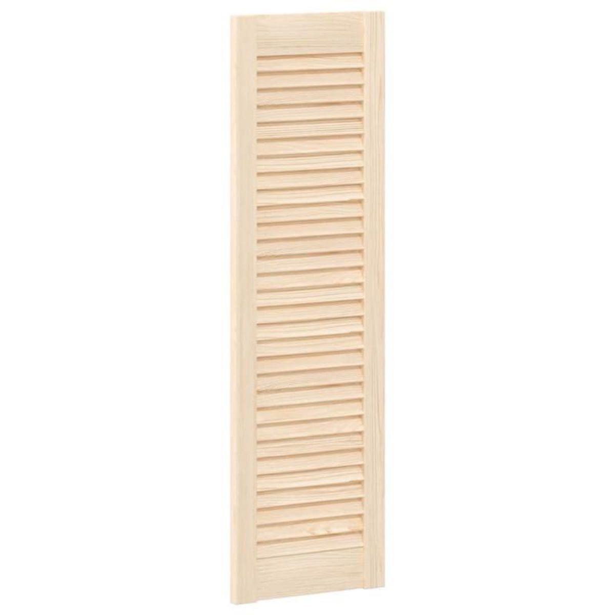 VIDAXL Portes d armoire à persiennes 2 pcs 99x29,5 cm pin massif
