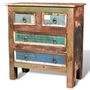 Voir la diapositive 5 : VIDAXL Armoire avec 4 tiroirs Bois massif de recuperation