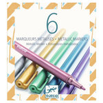 Djeco DJ08870 6 Feutres Metallic