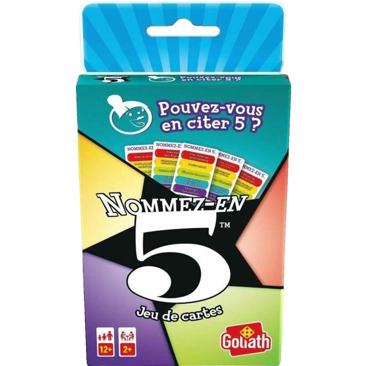 GOLIATH Jeu de cartes Goliath Nommez-en 5 multicolore