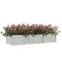 Voir la diapositive 3 : VIDAXL Lit sureleve de jardin 240x80x45 cm Acier galvanise Argente