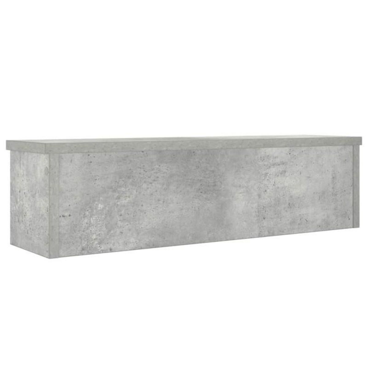 VIDAXL Étagères de cuisine empilables 2 pcs gris béton 50x15x16 cm