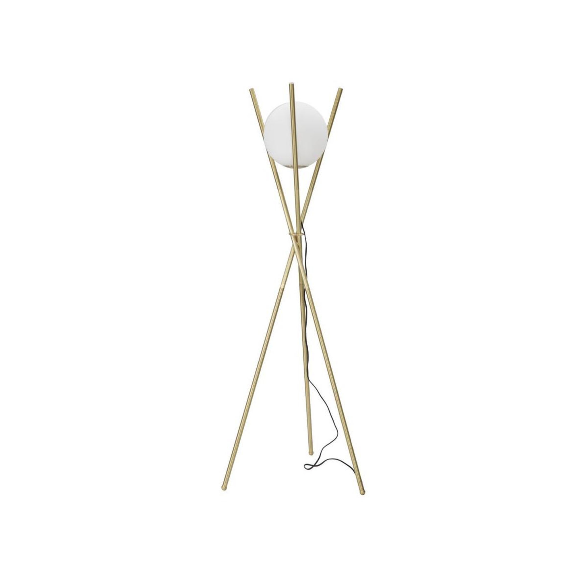 Paris Prix Lampadaire sphère  glamy x  155cm blanc & or