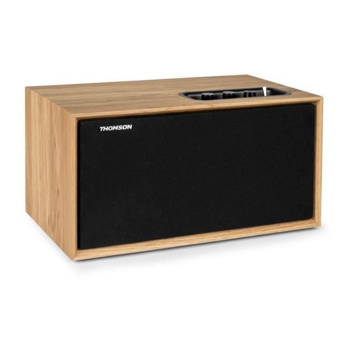 THOMSON Enceinte résidentielle en bois - THOMSON - WS502 - Bluetooth 5.0, 100W, RCA, USB, AUX-IN
