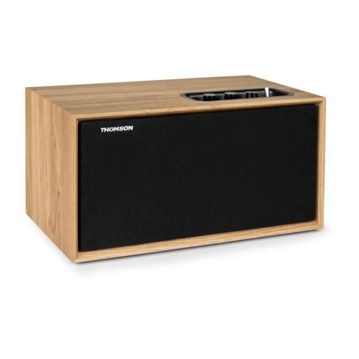 THOMSON Enceinte résidentielle en bois - THOMSON - WS502 - Bluetooth 5.0, 100W, RCA, USB, AUX-IN
