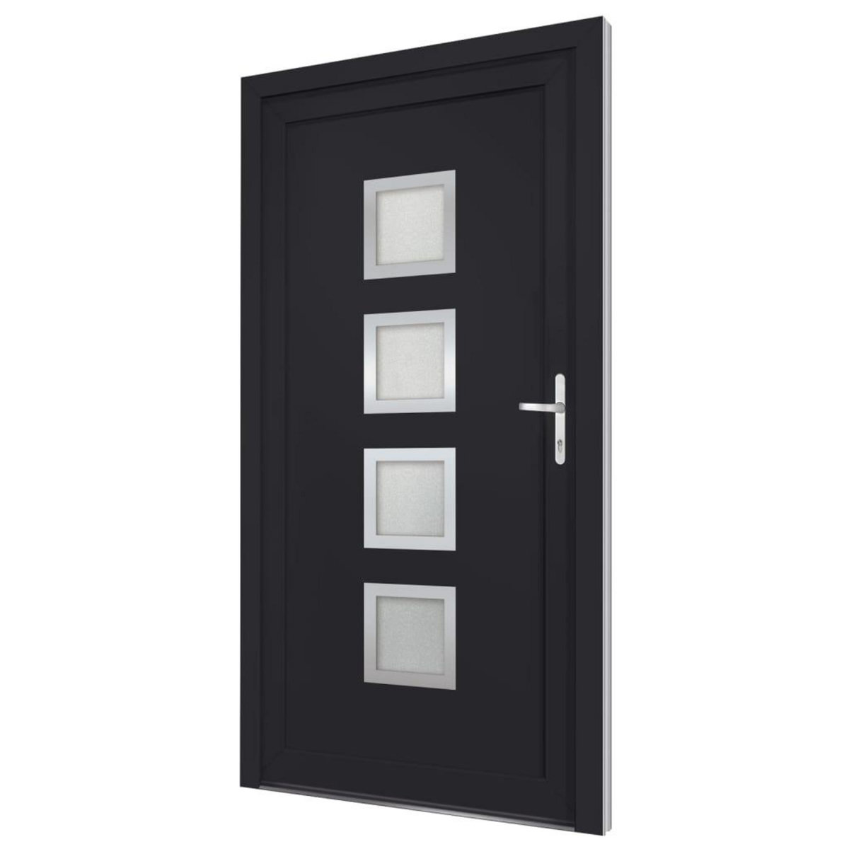 VIDAXL Porte d'entree anthracite 108x200 cm PVC
