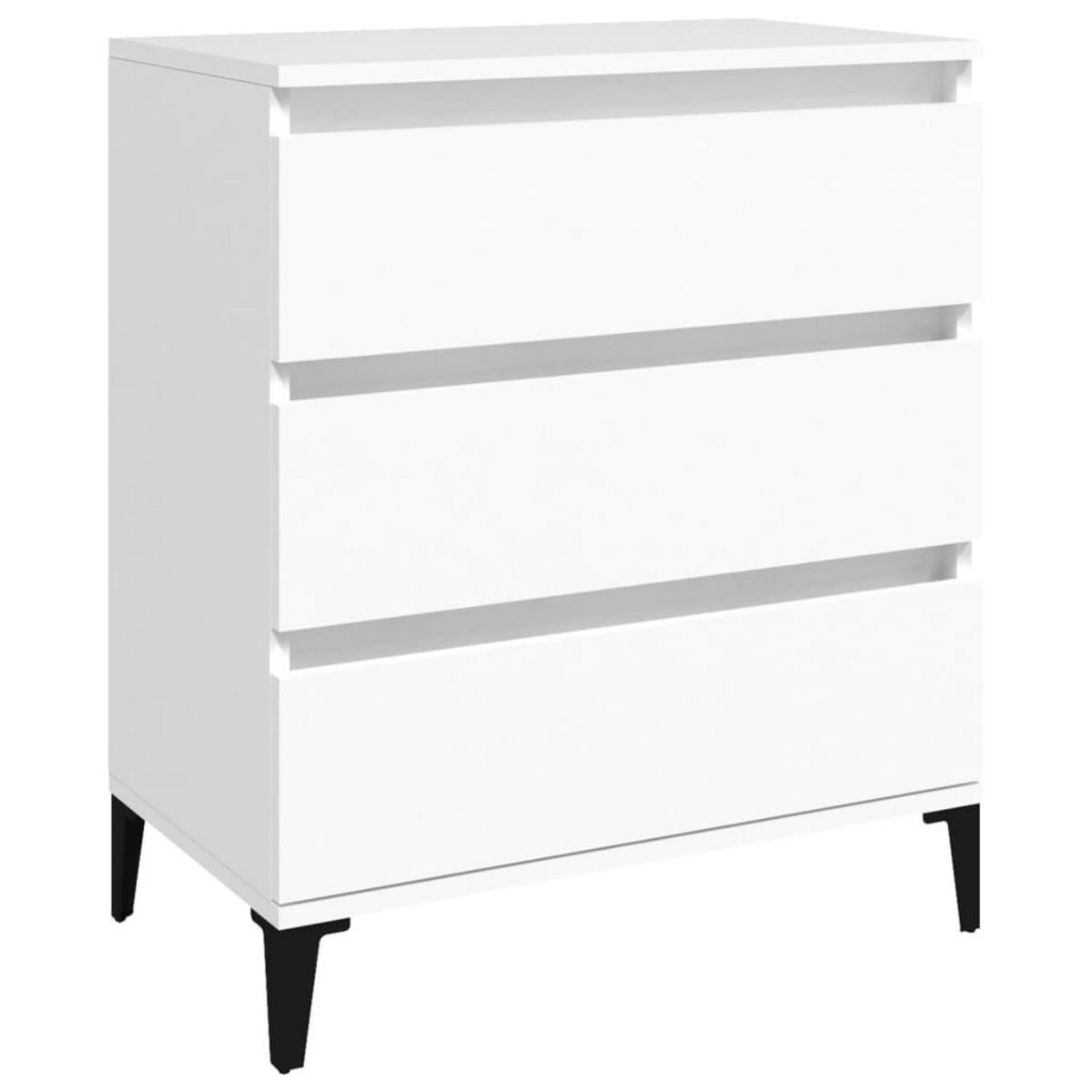 VIDAXL Buffet Blanc 60x35x70 cm Bois d'ingenierie