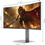 Voir la diapositive 3 : SKILLKORP Ecran PC Gamer M34 PROGRESS 34'' VA 2026