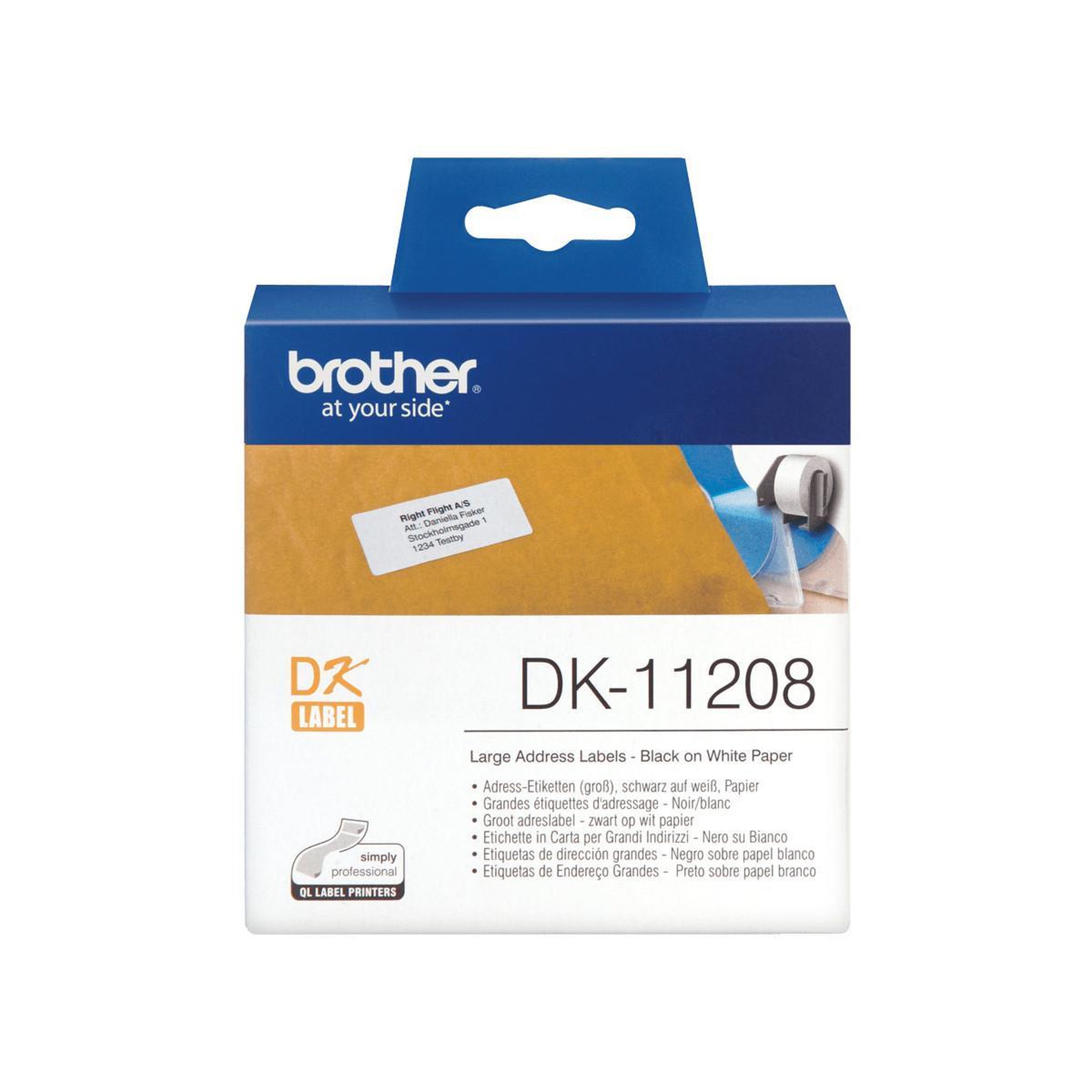 Voir la diapositive 3 : Brother Brother Etikettenrollen DK-11208 DK11208 (DK11208)