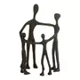 Paris Prix Statuette Déco  Famille en Cercle  31cm Noir