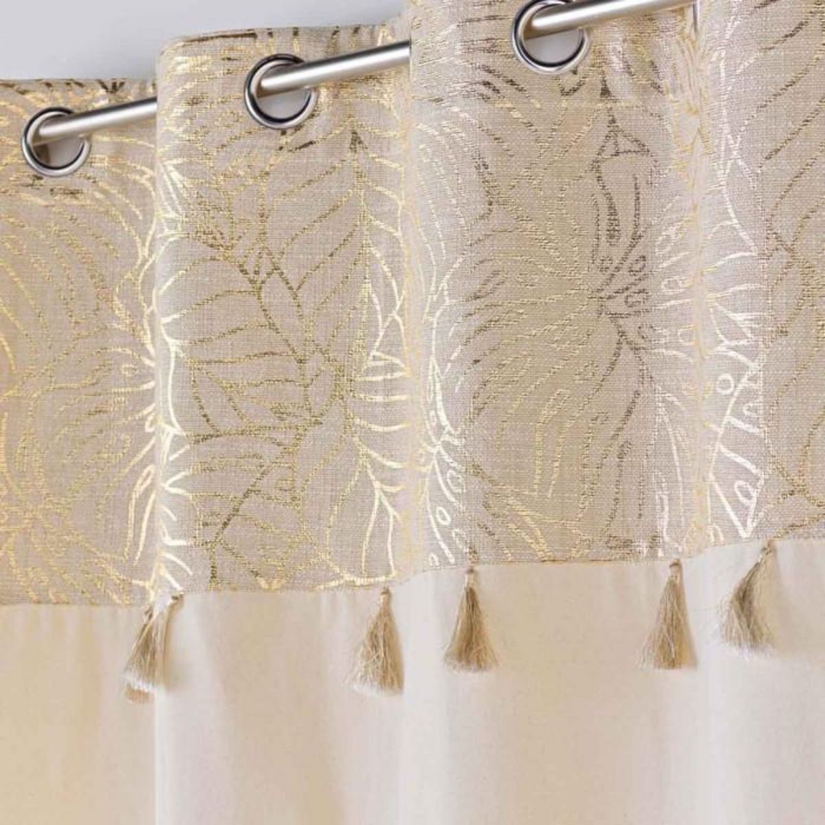 Paris Prix Rideau à Œillets  Solea  140x240cm Or