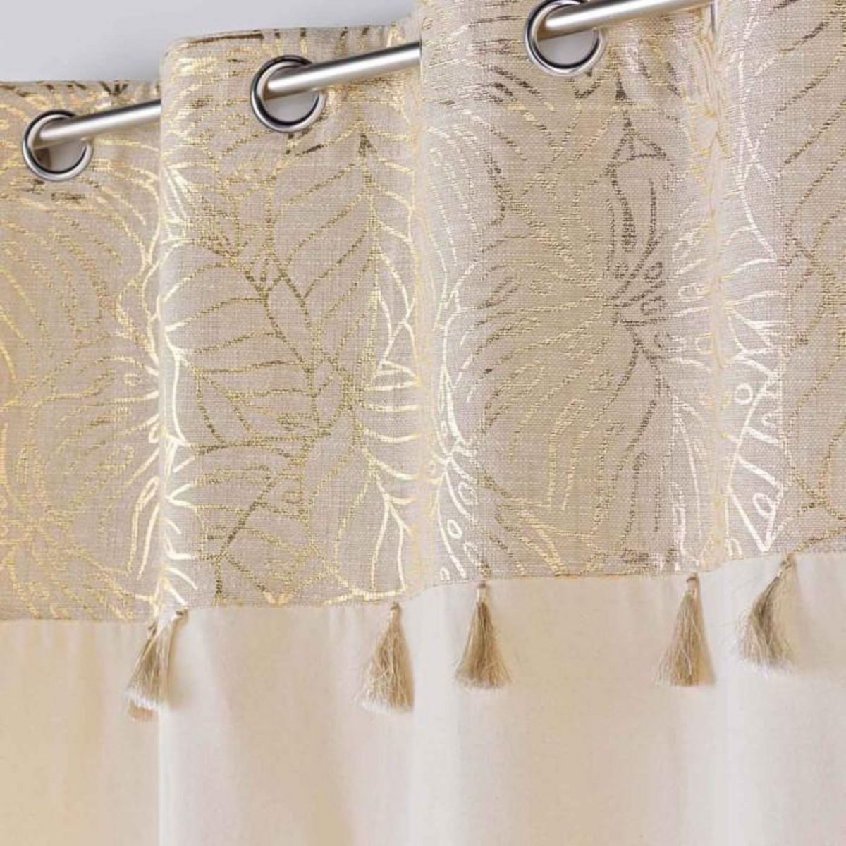Paris Prix Rideau à Œillets  Solea  140x240cm Or