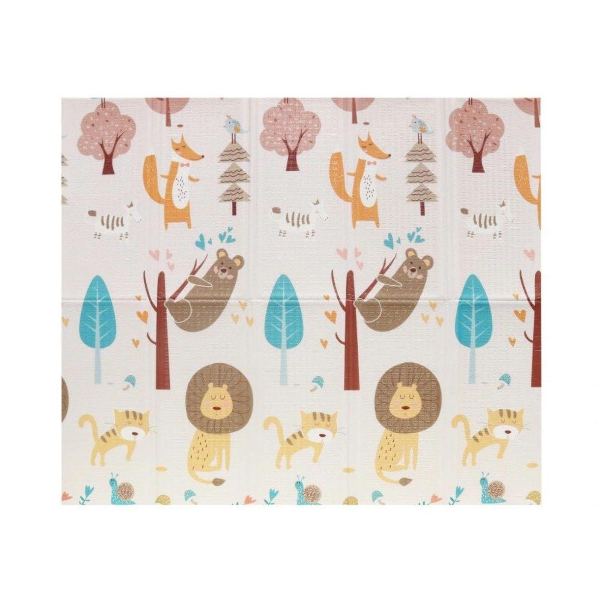 ELINELI Tapis en mousse pliable savane/foret