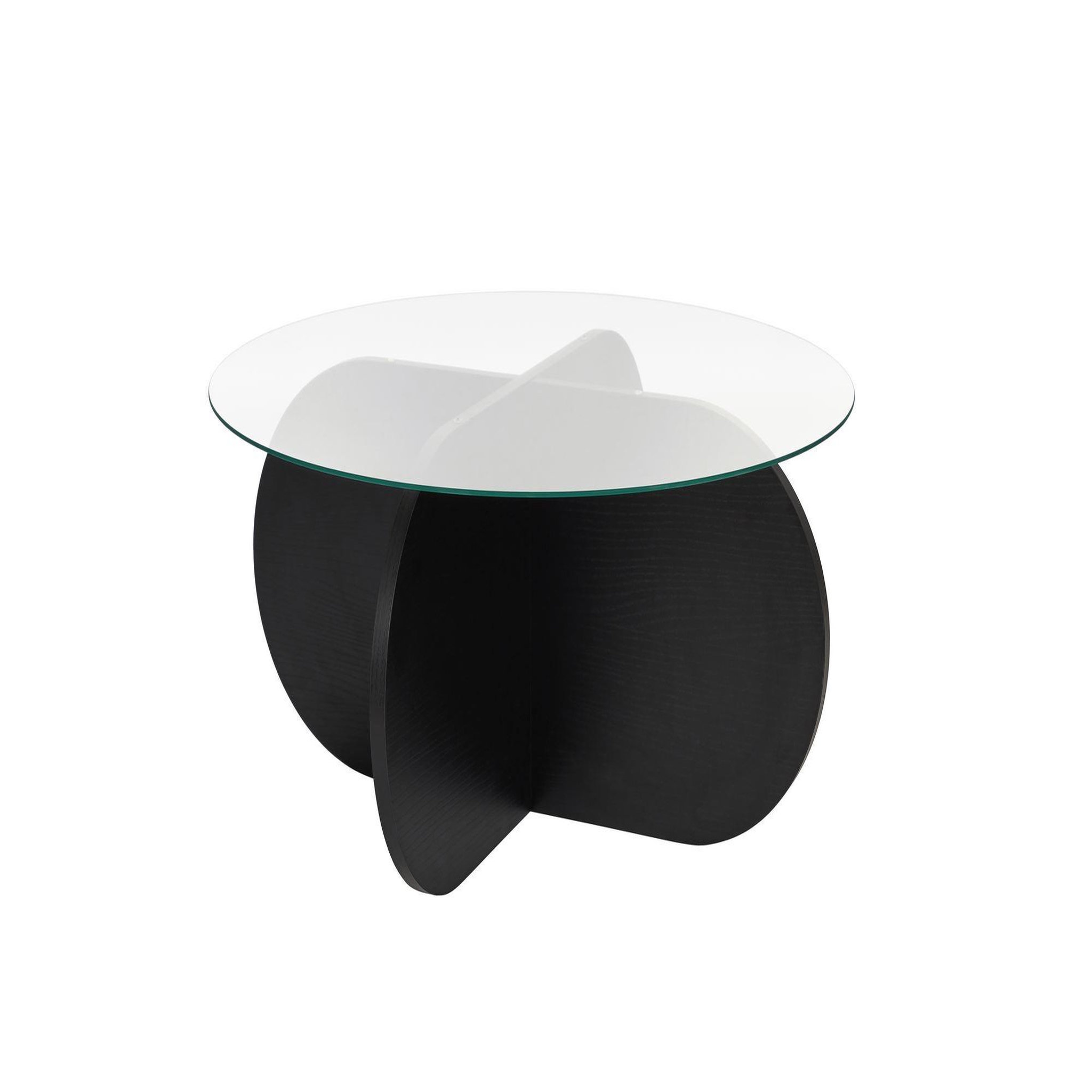 Habitat et Jardin Table basse en bois  aeris  - 75 x 75 x 35 cm - bois noirtransparent