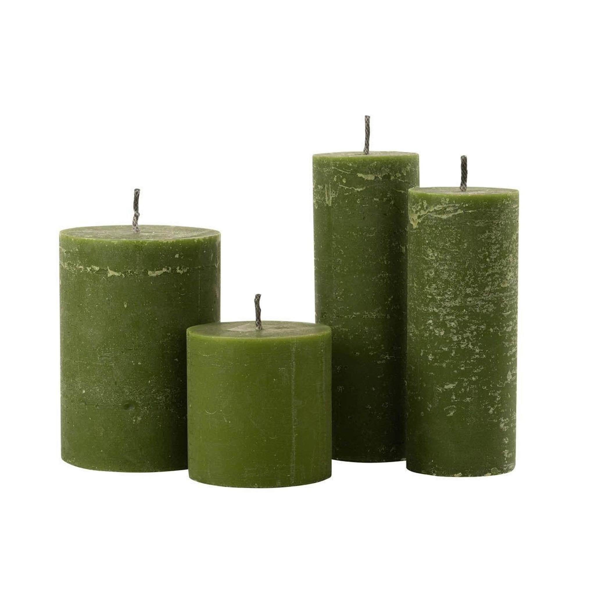 Voir la diapositive 2 : J-LINE Bougie pilier extérieur  odessa  28cm vert