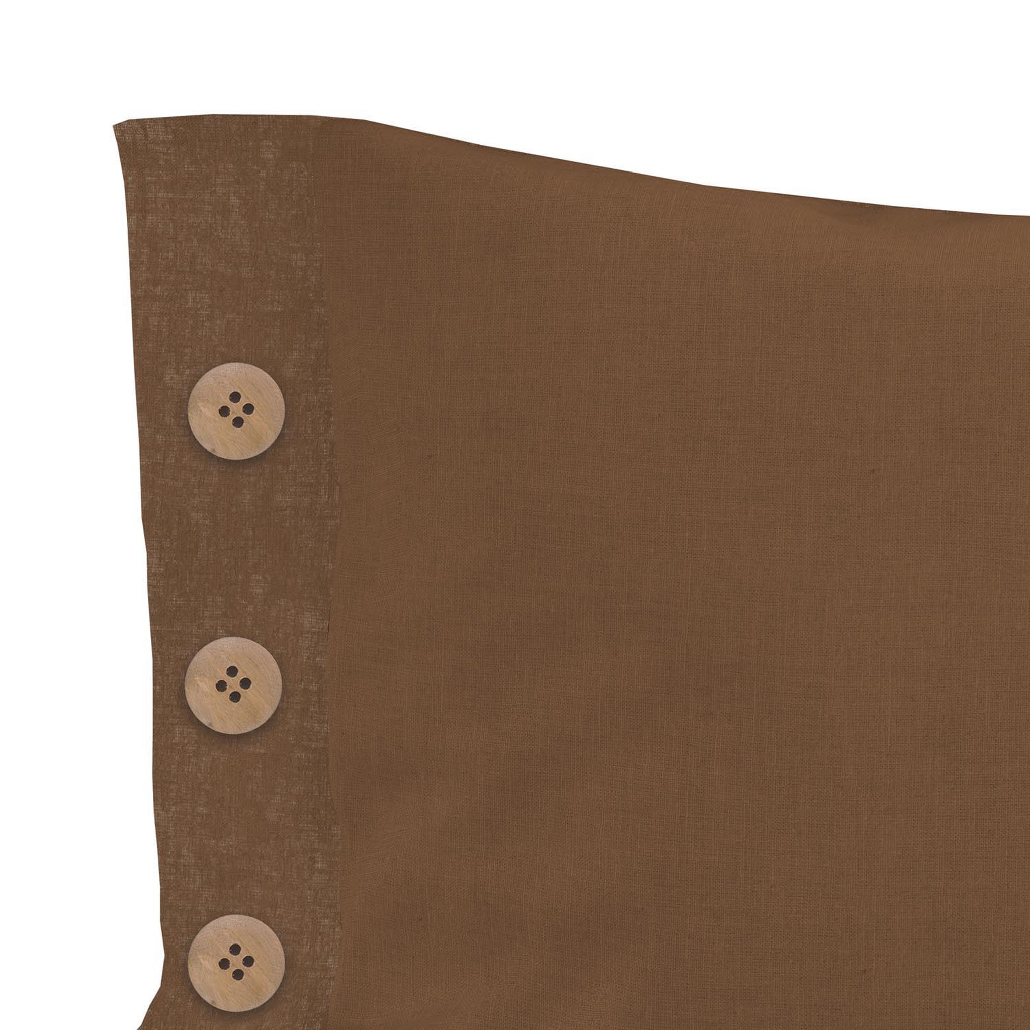 Voir la diapositive 2 : SOLEIL D'OCRE Coussin décoratif lin coton 32x50 cm LINO, par Soleil d'Ocre