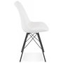 Voir la diapositive 3 : Paris Prix Chaise Design en Tissu Bouclé  Cathleen  83cm Blanc