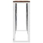 Voir la diapositive 4 : VIDAXL Table console acier inoxydable et bois massif de recuperation