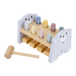 ELINELI Jeu Marteau ours en bois avec chiffres