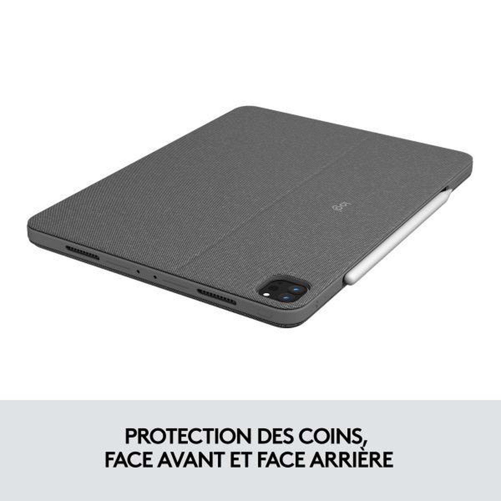 Voir la diapositive 4 : Logitech Clavier et étui - Tablette - Logitech - COMBO TOUCH IPAD PRO 11 - 1re, 2e, 3e et 4e générations - APPLE