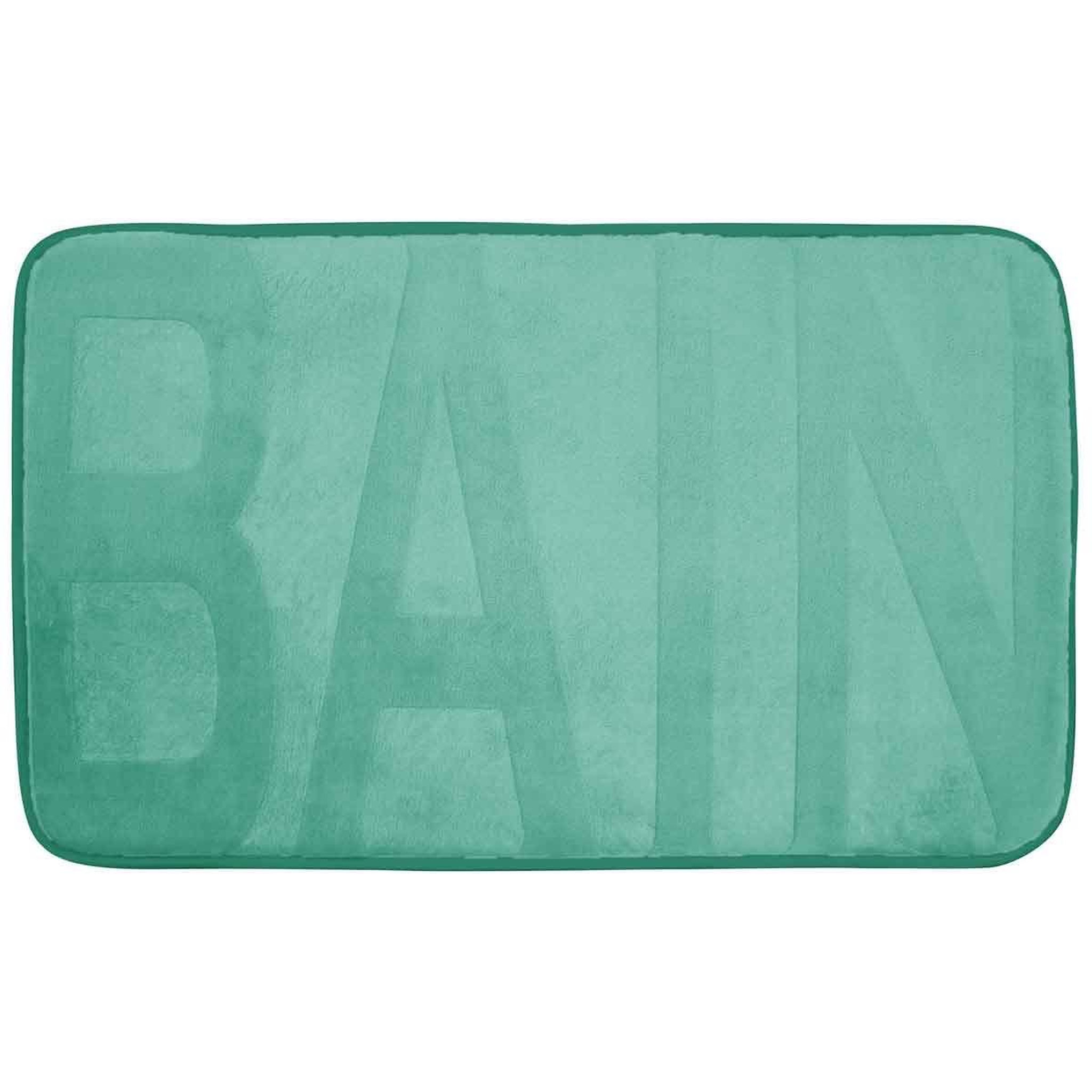 Douceur d'Intérieur Tapis de bain microfibre  relief  45x75cm tilleul