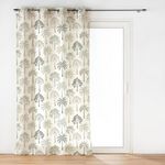 Paris Prix Rideau Voilage à Œillets Imprimé  Palmea  140x280cm Vert