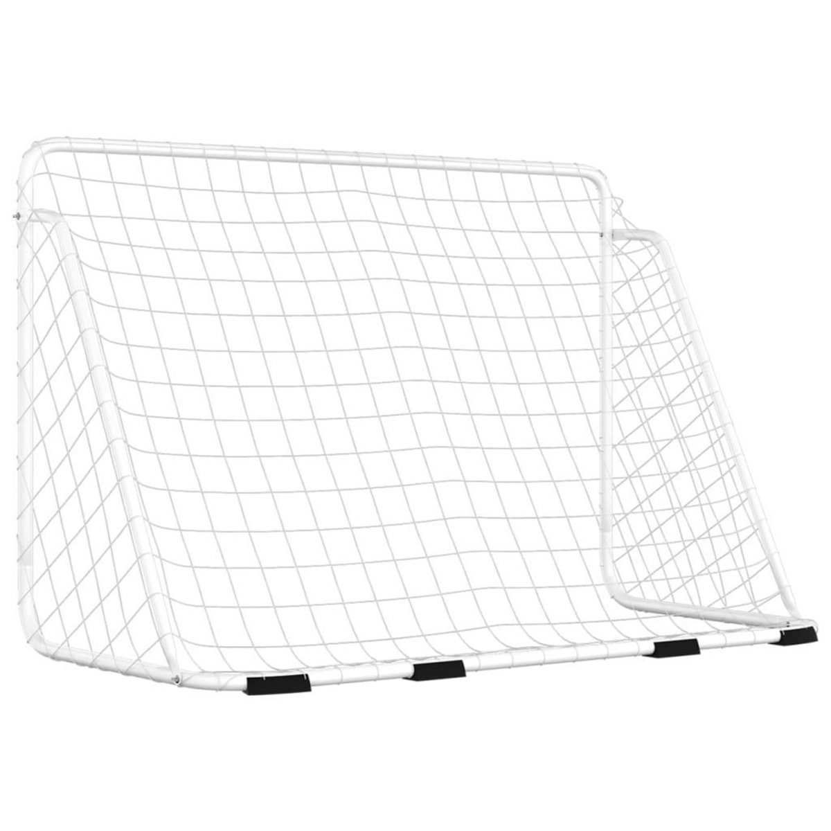 VIDAXL But de football avec filet Blanc 180x90x120 cm Acier