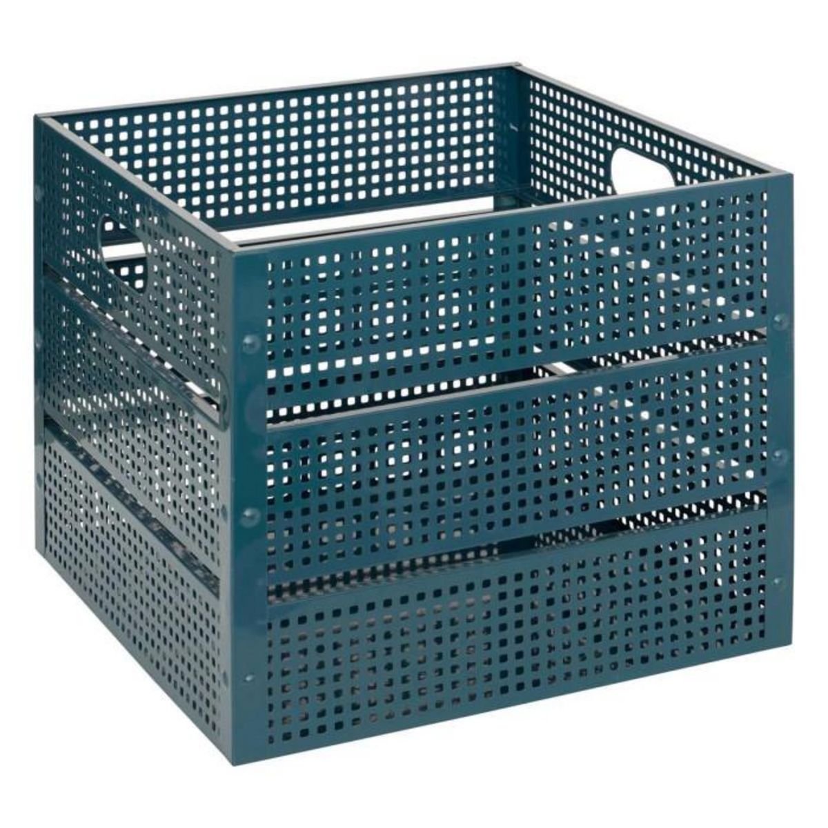 ATMOSPHERA Lot de 4 Caisses de Rangement  Azae  35cm Bleu