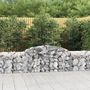 Voir la diapositive 1 : VIDAXL Paniers a gabions arques 4 pcs 300x50x60/80 cm fer galvanise