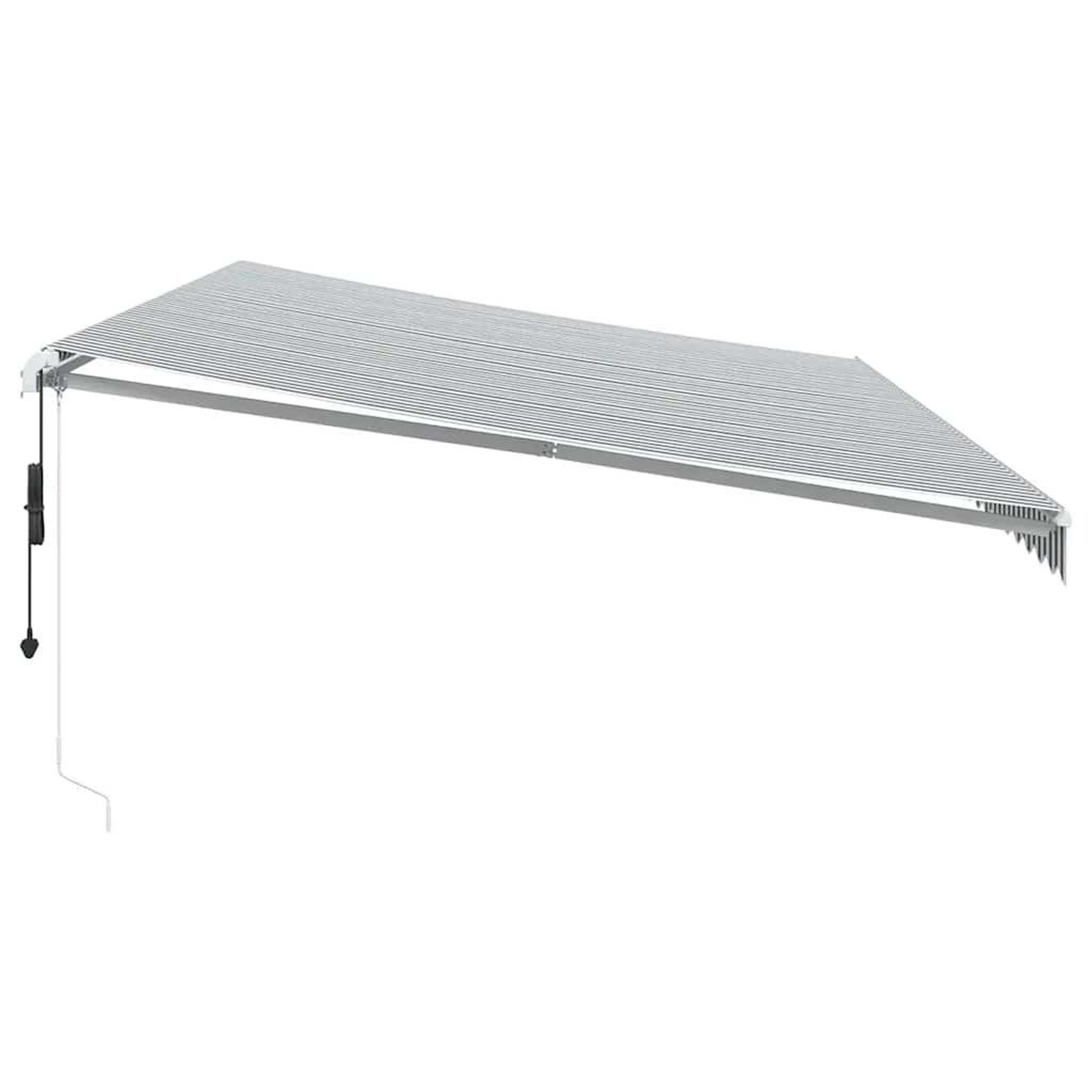 Voir la diapositive 5 : VIDAXL Auvent retractable automatique avec LED anthracite et blanc