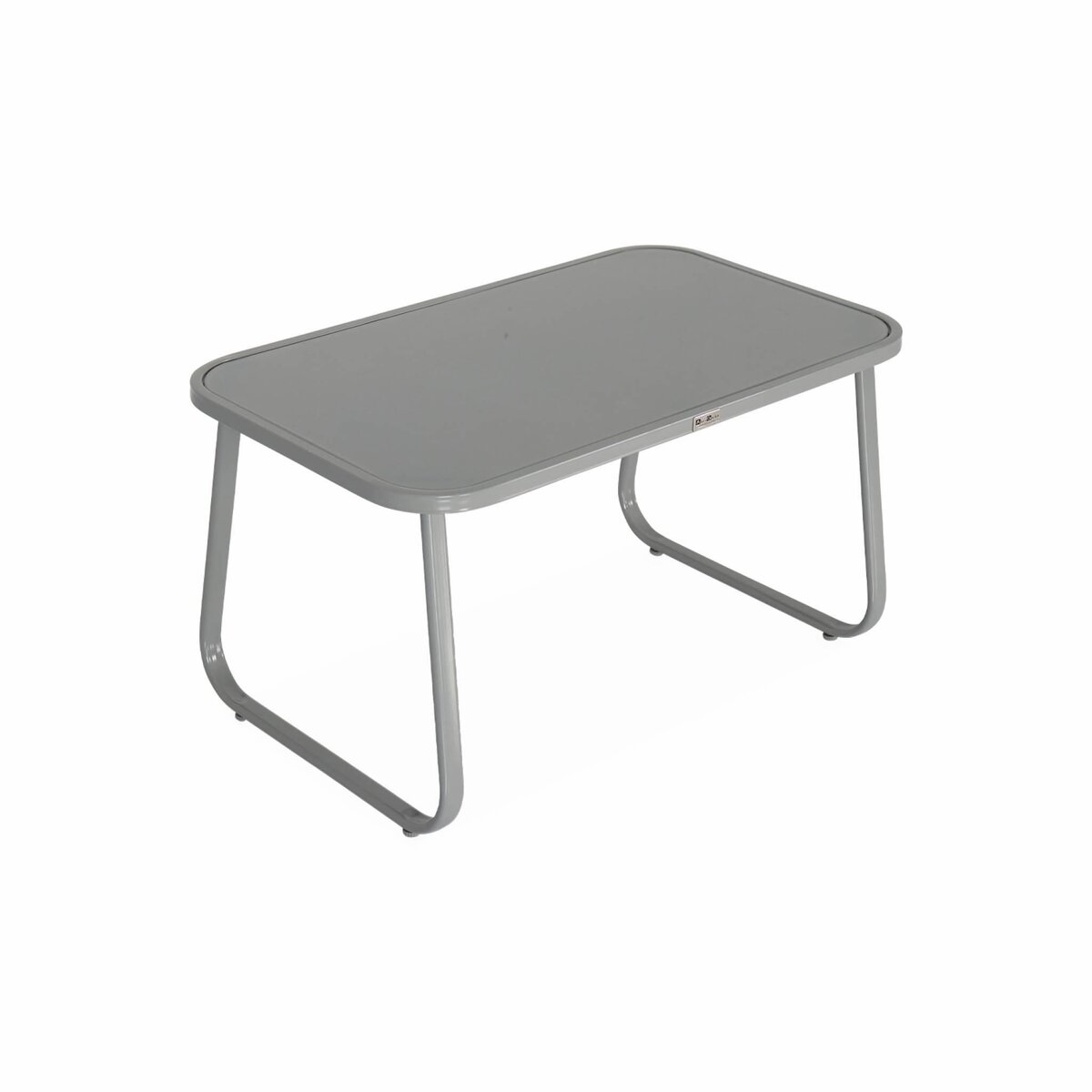 SWEEEK Salon de jardin en métal  et textilène pour 4 personnes, design