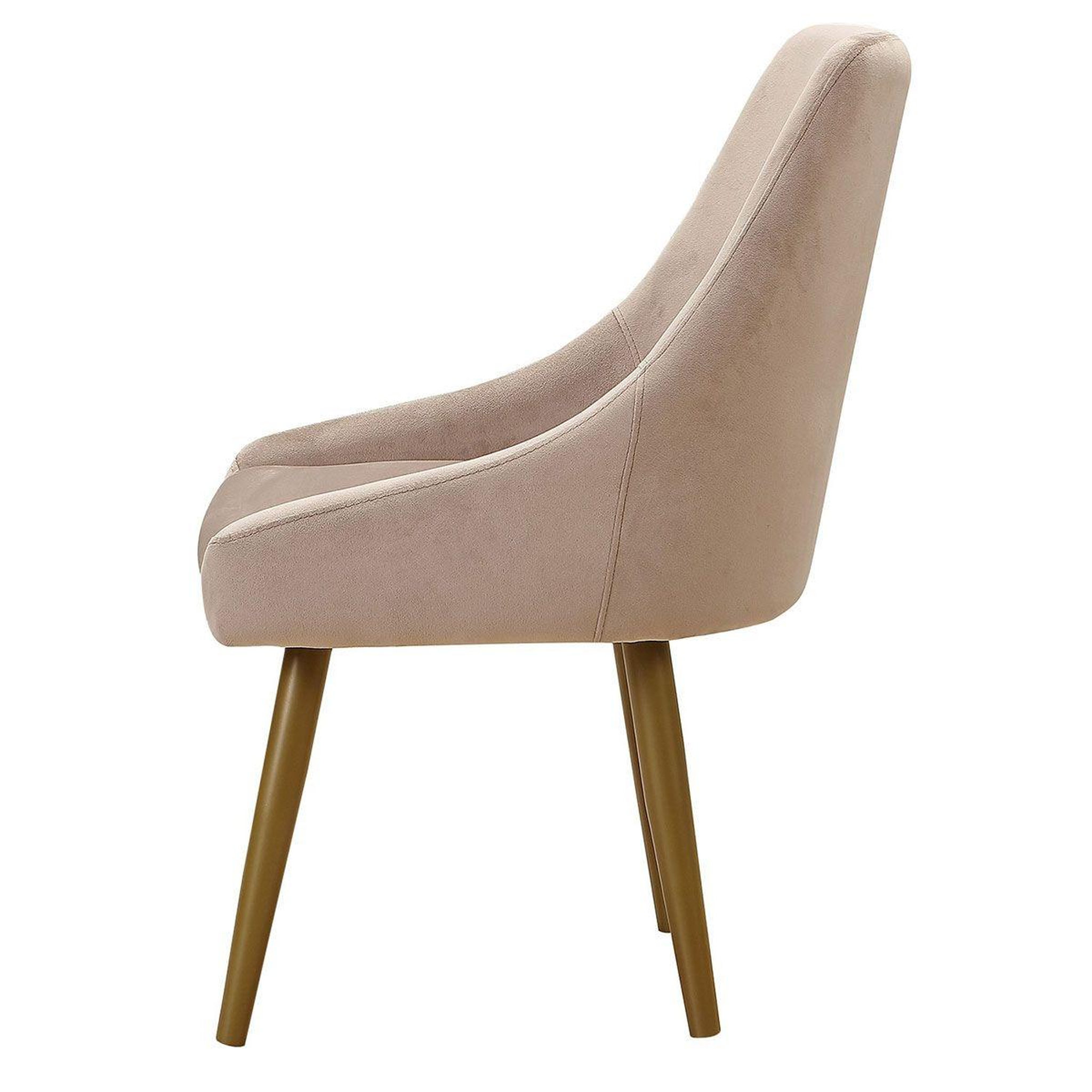 Voir la diapositive 3 : Paris Prix Lot de 2 fauteuils en velours  bafia  80cm taupe