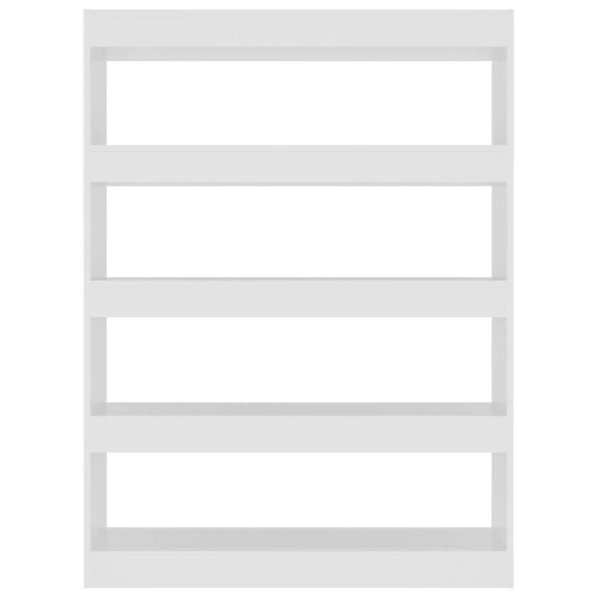 VIDAXL Bibliotheque/Separateur de piece Blanc 100x30x135 cm